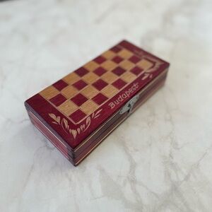 EUC Travel-sized Wooden Chess Set From Budapest Includes all pieces